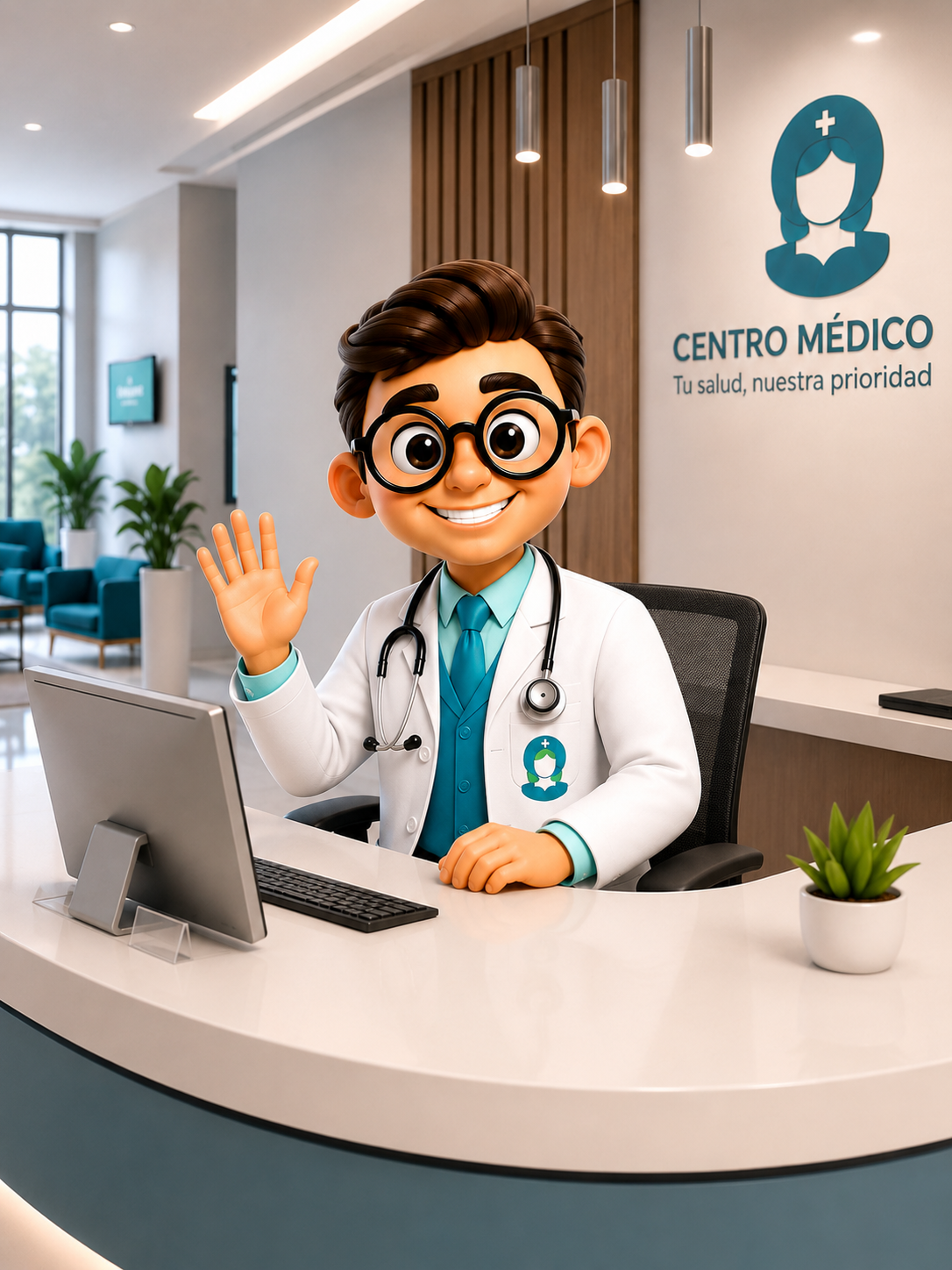 Doctor MERSALUD en recepción
